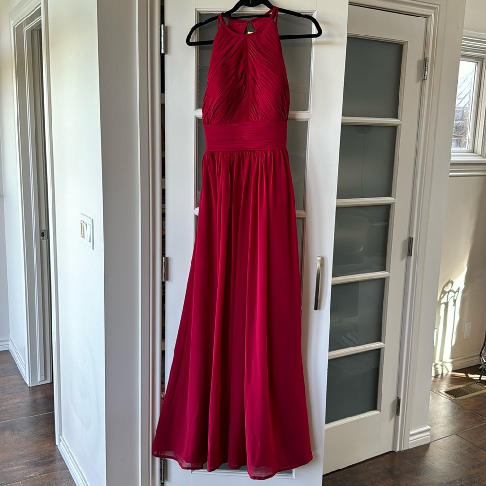 Bill Levkoff dress, deep red, Size 10